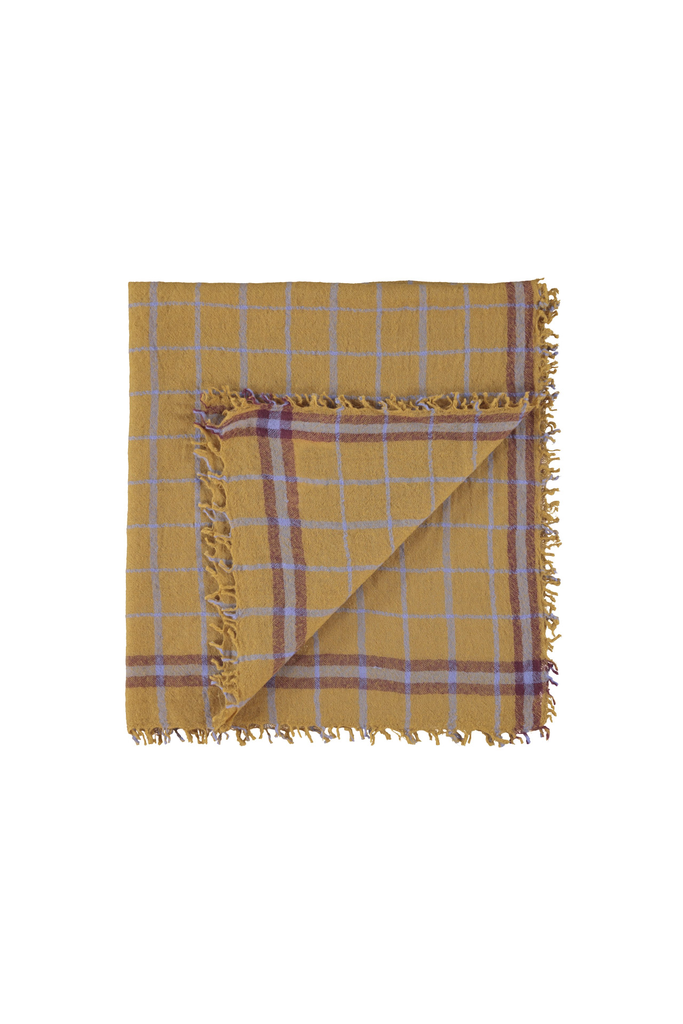 Sisters Department - Geruite Sjaal (Camel)