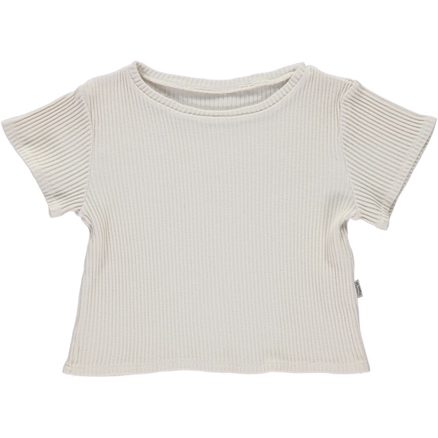 Poudre organic - T-shirt orgeat - Ribbed almond milk