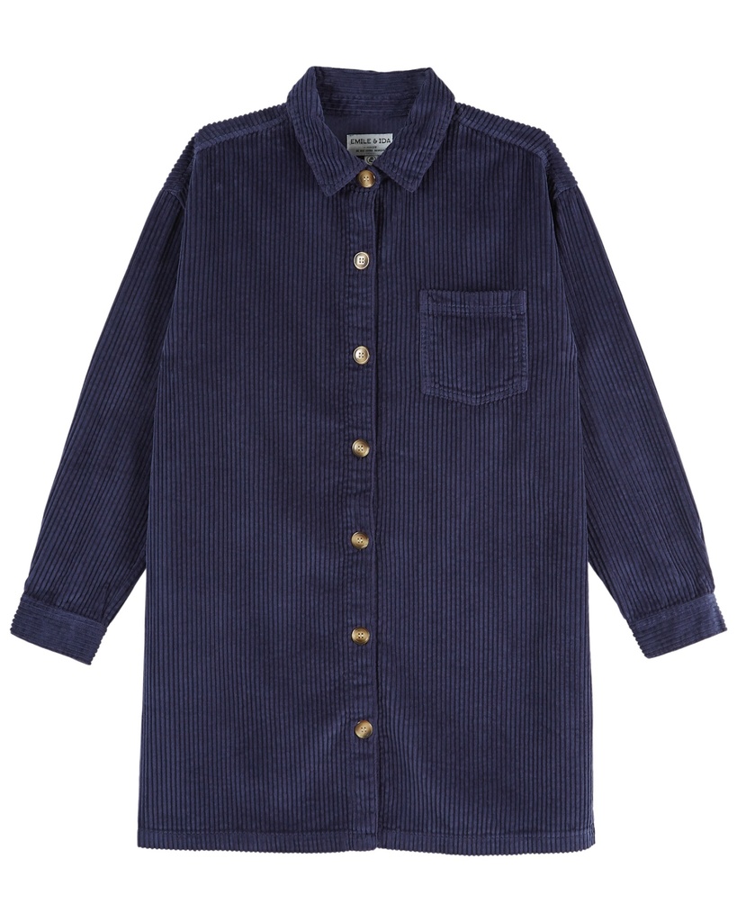 Emile & Ida - Robe velours femme (Midnight)