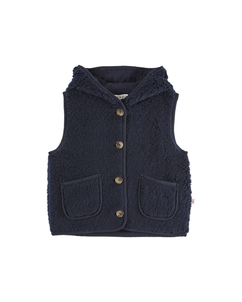 Emile & Ida - Veste capuche moumoute (Midnight) (2 jaar)