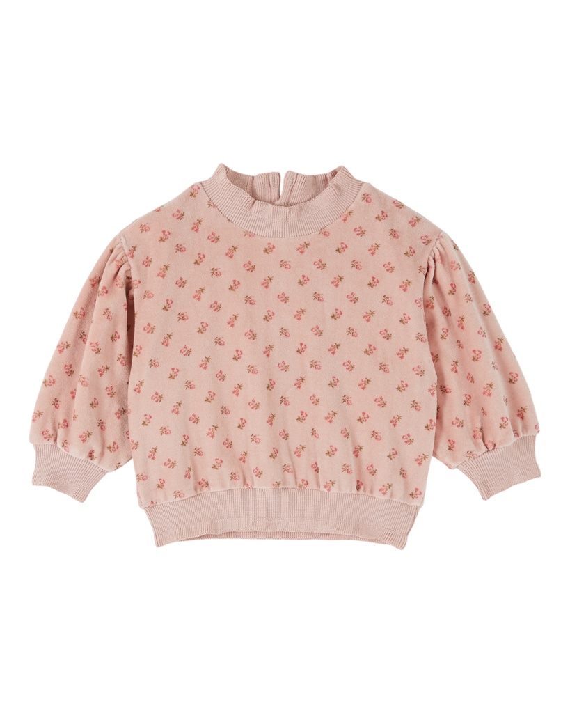 Emile & Ida - Sweat velours imprime (Marjolaine)
