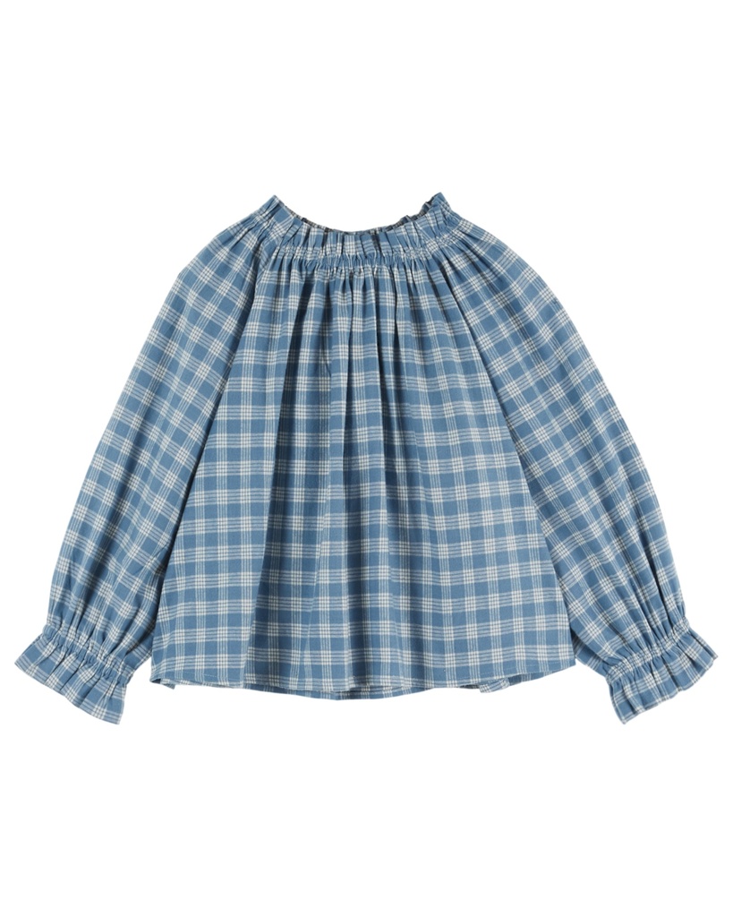 Emile & Ida - Blouse carreau ample (Carreaux celestine)