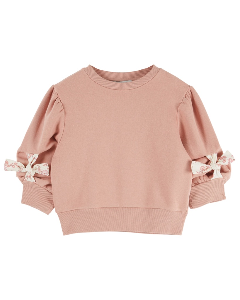 Emile & Ida - Sweat manche noeud rosalie (Sakura)