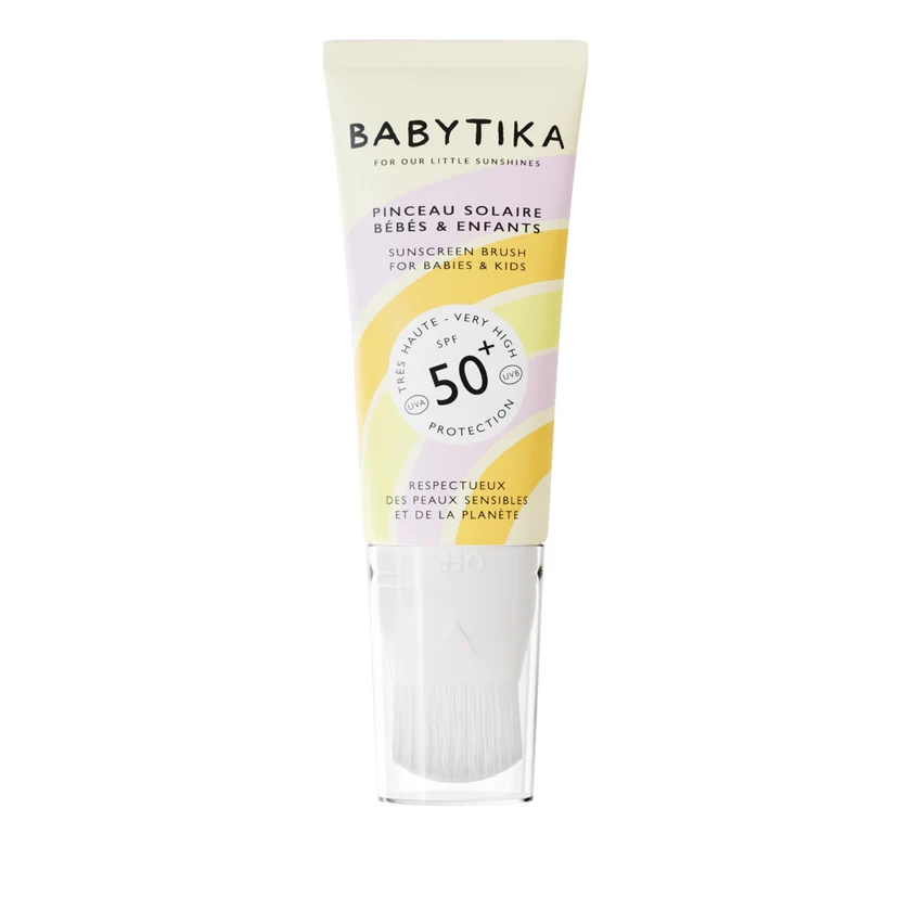 BabyTika - SPF50+ zonnebrandcrème met kwast voor gezicht