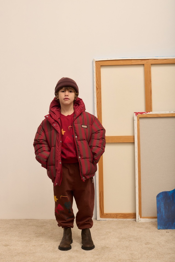 Weekend House Kids - Stripped anorak (Granate) (3 jaar)
