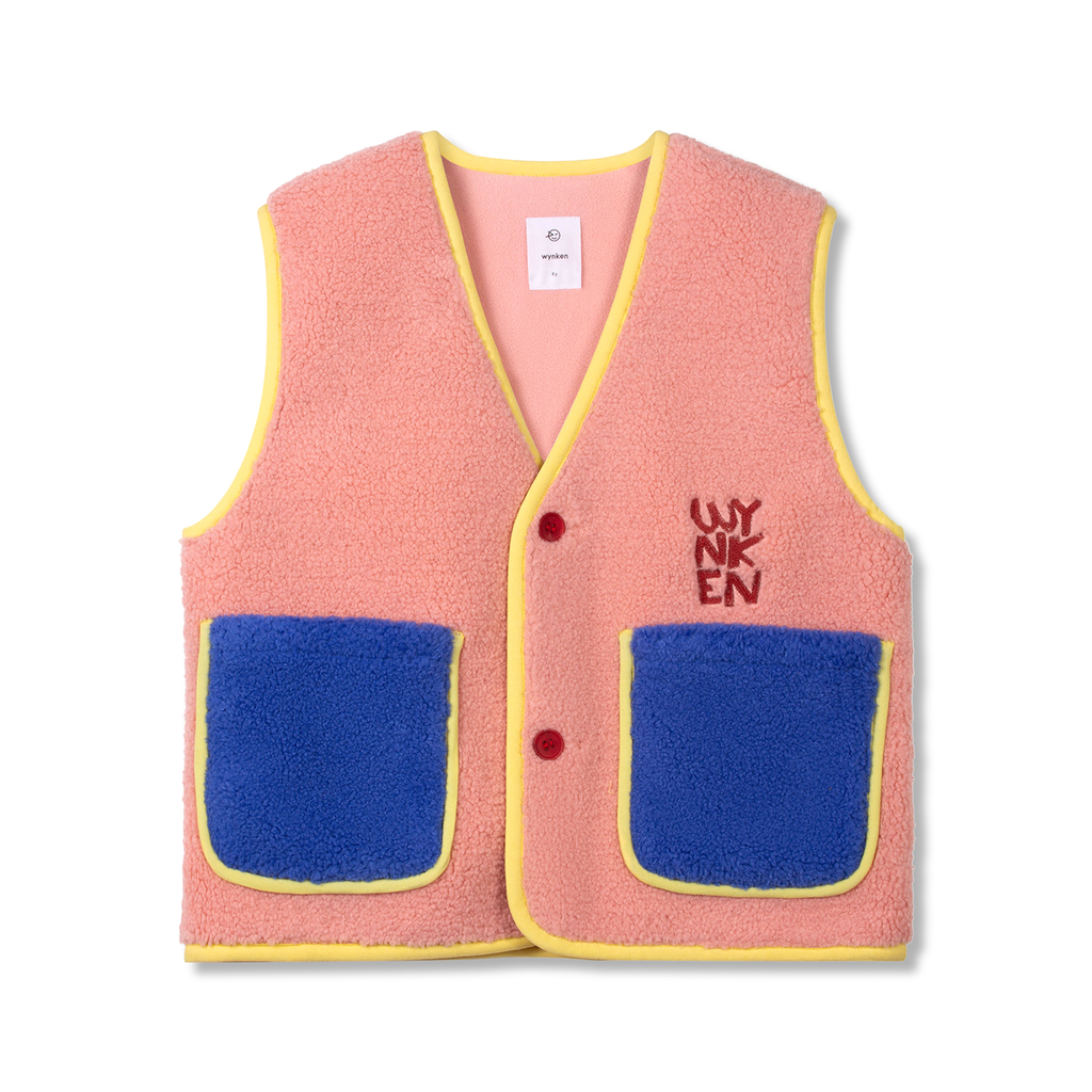 Wynken - Rodeo faux fur gillet (Ode to rose)