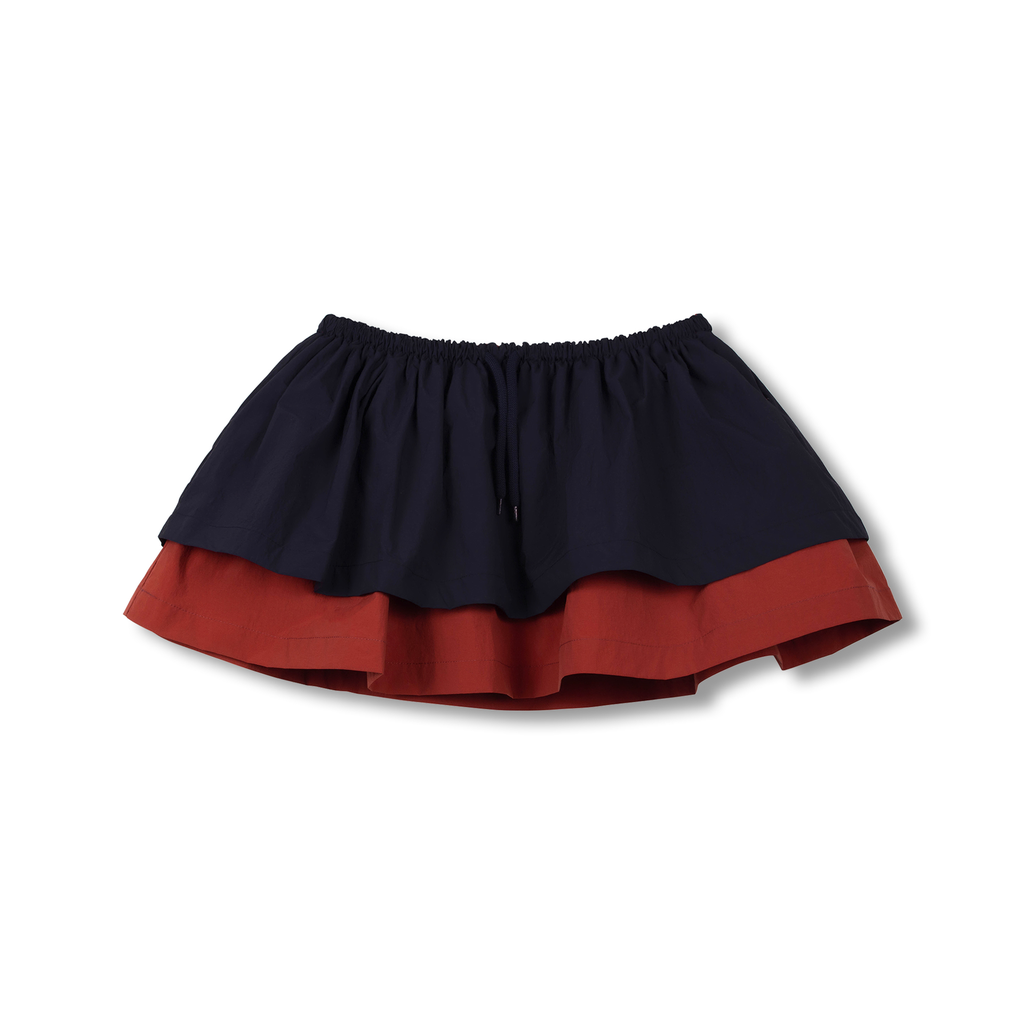 Wynken -  Nylon double skirt (Navy / brick red)