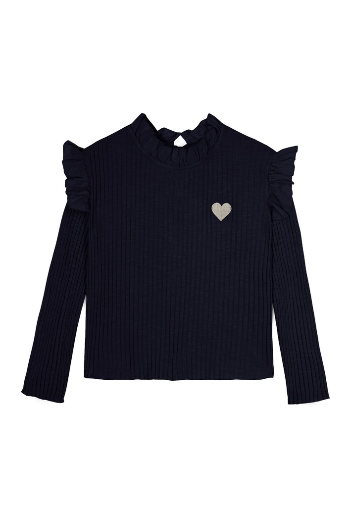 Mipounet - Charlotte flammé t-shirt - Blue