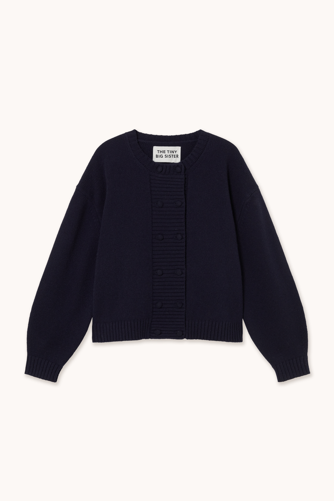 The tiny big sister - Buttoned cardigan (Navy)