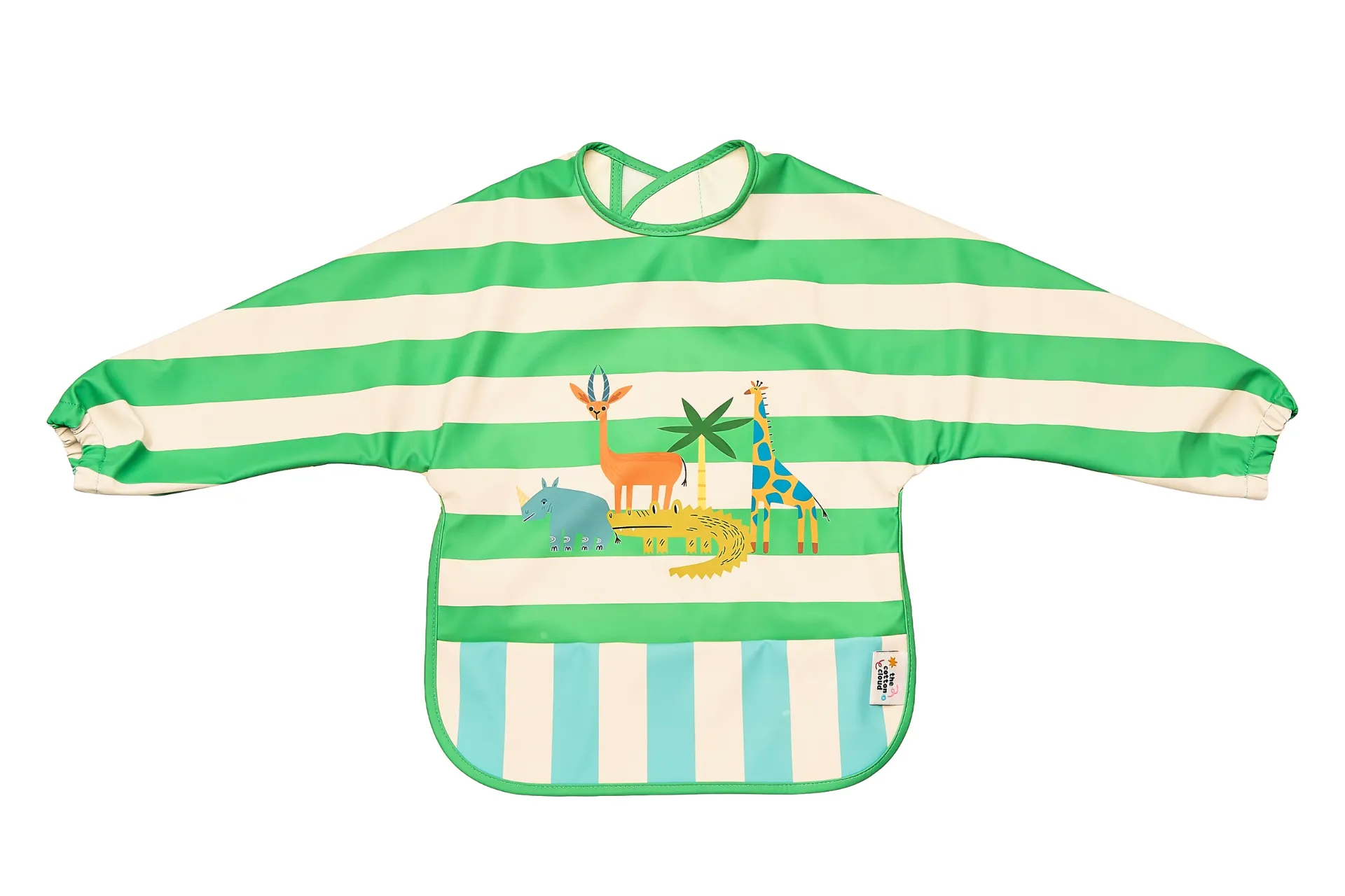 The Cotton Cloud – Waterproof Bib (Croc rock)