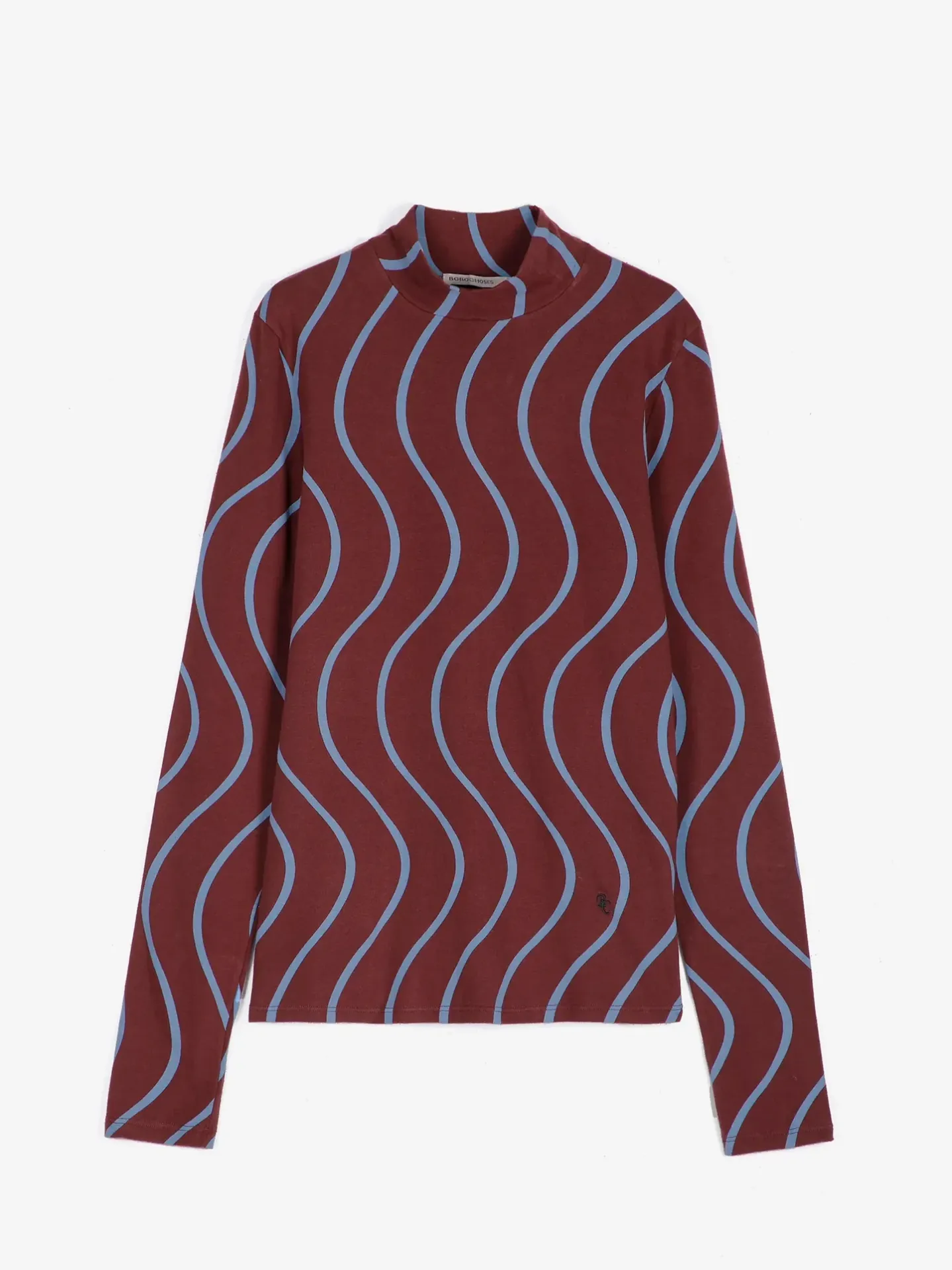 Bobo Choses - Psicodelic stripes all over turtleneck top