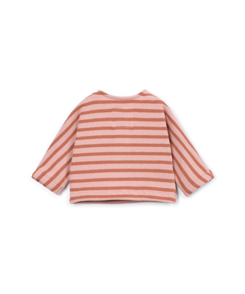 Play Up - Striped jersey sweater (0AT11352_R376R)