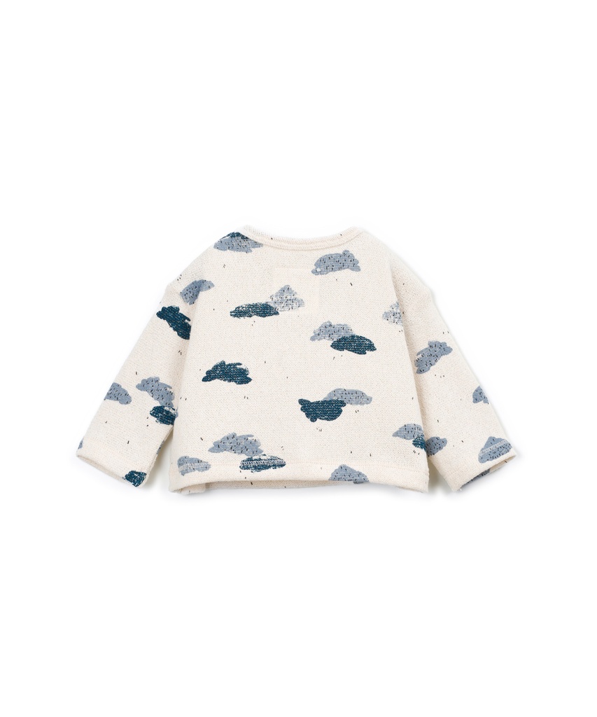 Play Up - Printed jersey sweater (0AT11353_E810N)
