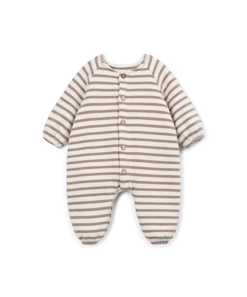 Play Up - Striped flamé jersey jumpsuit (0AT11503_R373B)