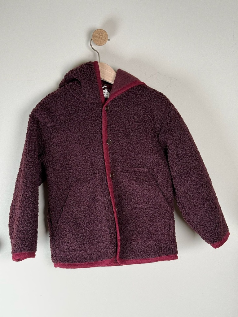 Babe&Tess - Hood teddy - Melanzana (3 jaar)