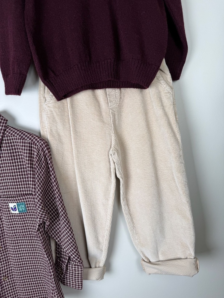 Babe&Tess - Giacomo pant - Ecru (3 jaar)