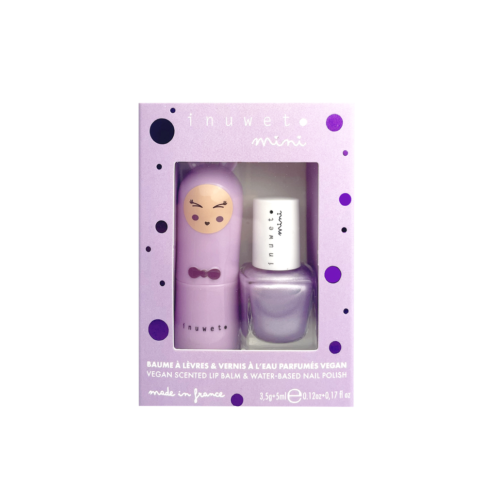 Inuwet - Beauty duo lippenbalsem & nagellak mauve
