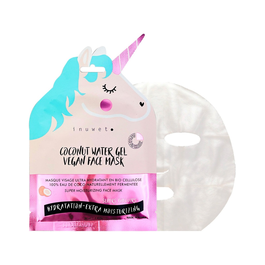 Inuwet - Bio-cellulose gezichtsmasker Kokos