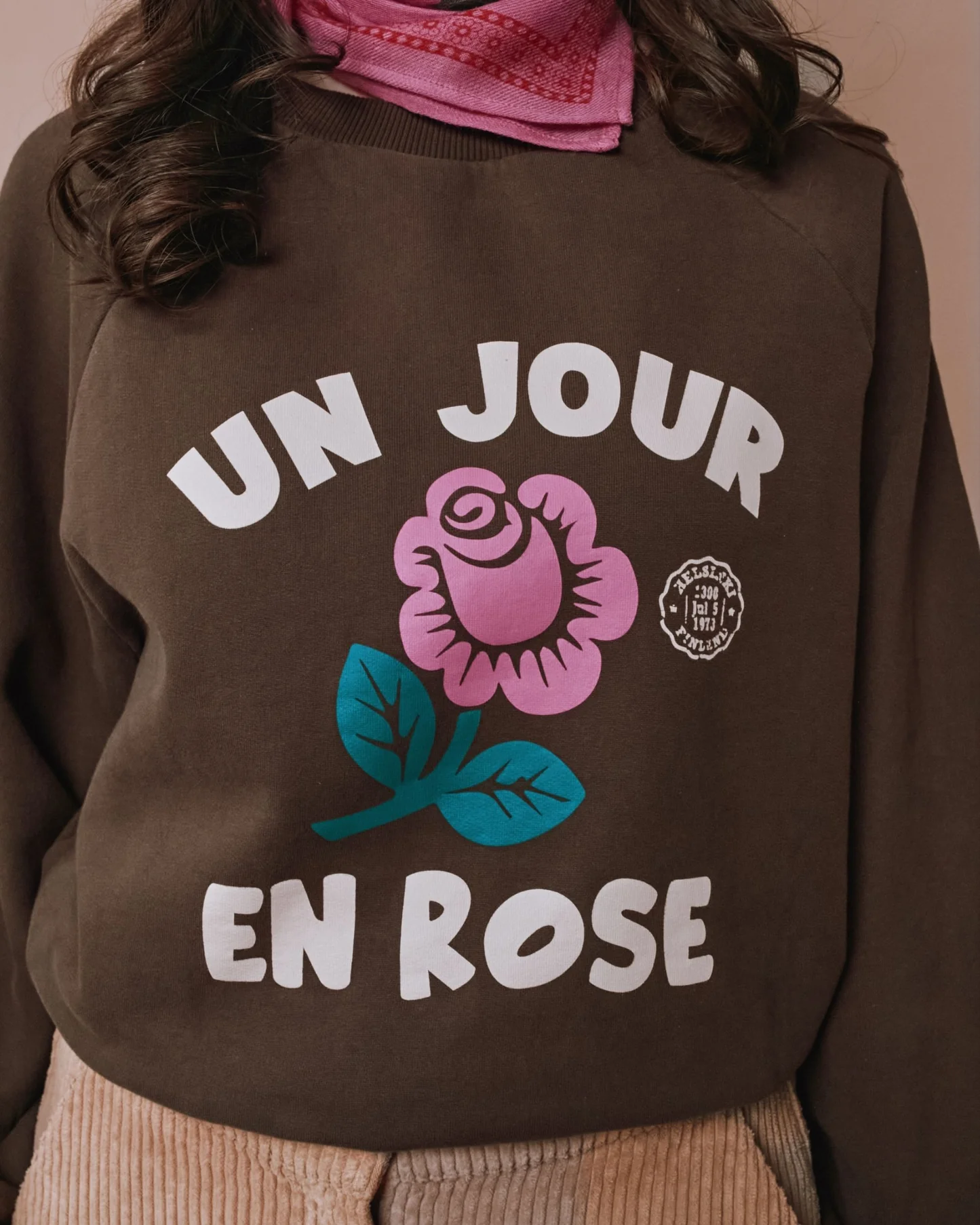 Emile & Ida - One Day in Pink sweatshirt (Brown) (XS - 34)