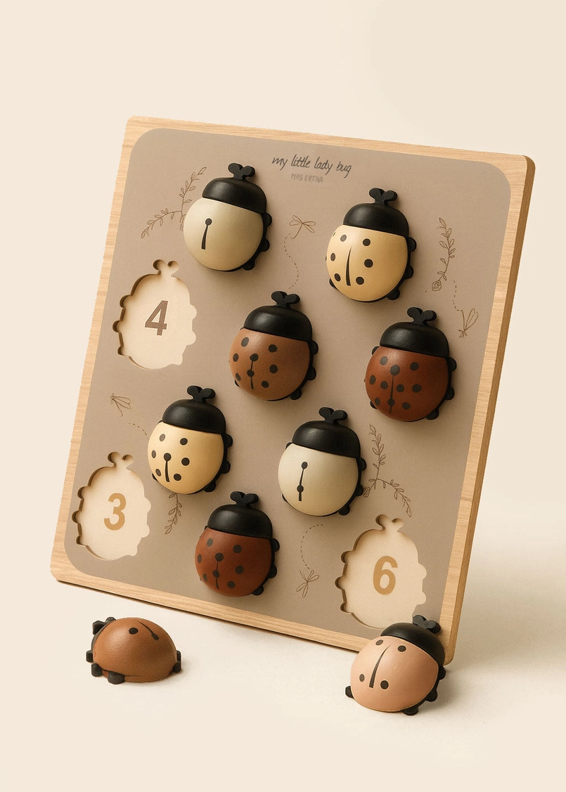 Mrs. Ertha - XLWood puzzel My Little Lady Bug