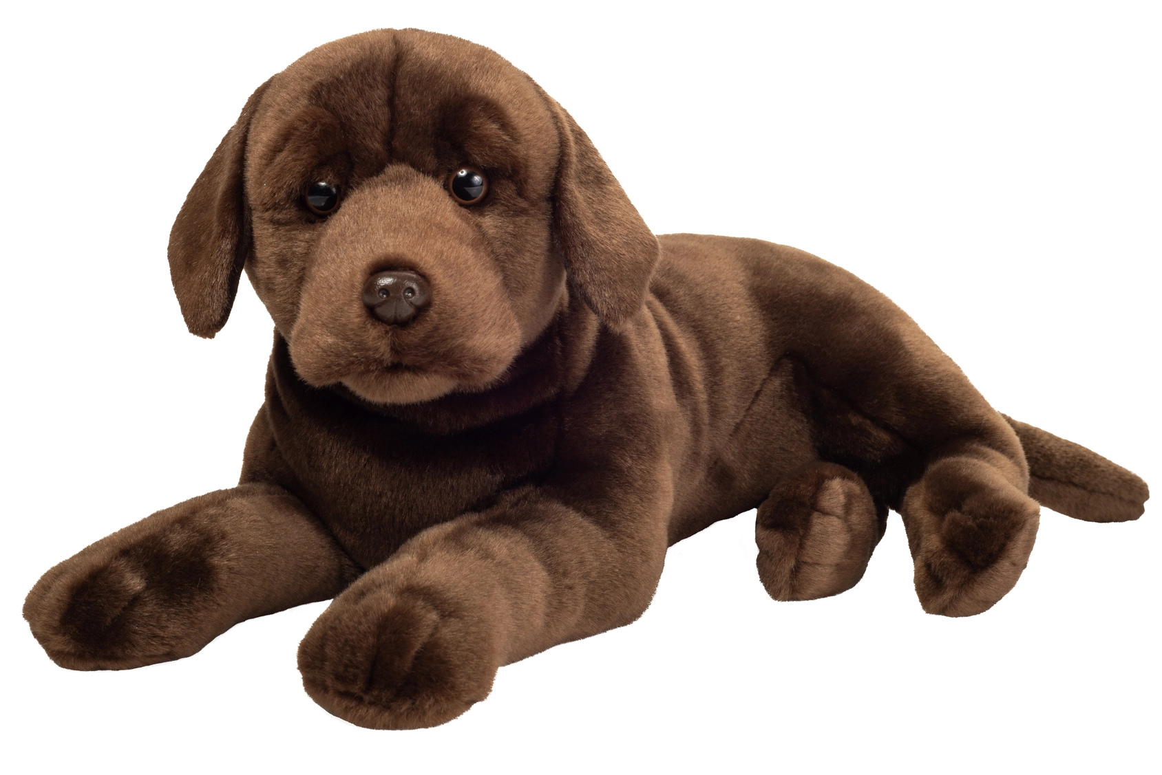 Teddy Hermann – Labrador Liggend Knuffel Chocoladebruin (50 cm)