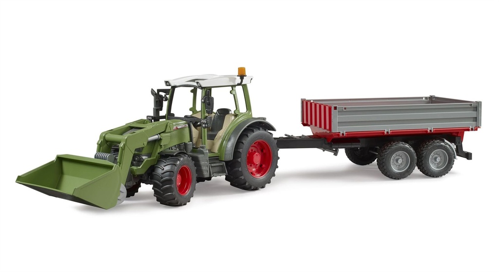 Bruder – Fendt Vario 211 Tractor met Voorlader en Kipwagen