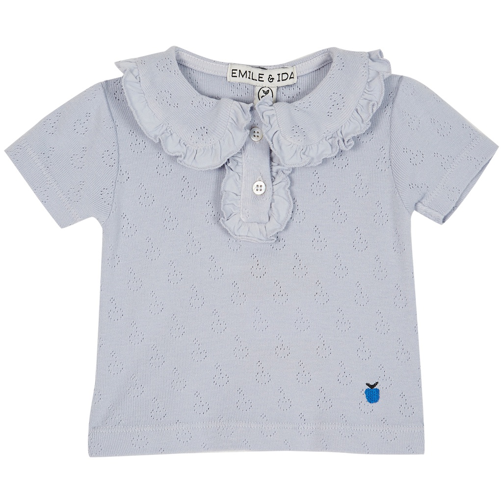 Emile et Ida - Tee shirt - Brume ajoure