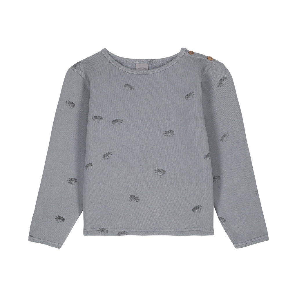 Studio Bohème - Sweatshirt Noé - Grey blue puffer fish