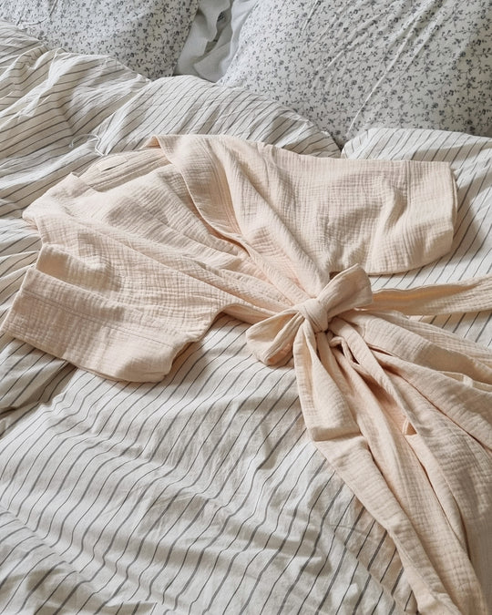 Jeanne Le Studio - Gloria the mama kimono  - Seashell