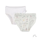 Iobio by Popolini - 2-pack girls briefs - Birdy dots / white