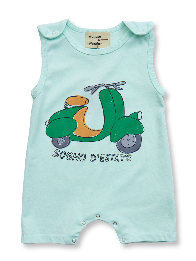 Wander & Wonder - Baby romper - Pistachio