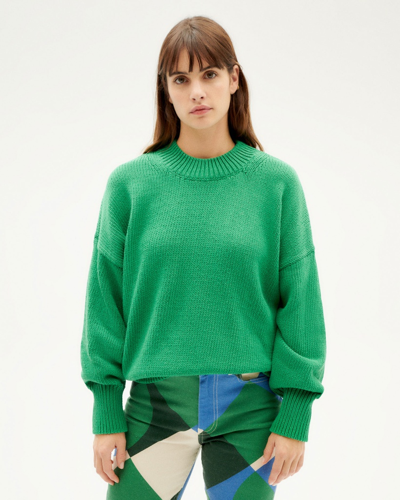 Thinking MU - Green Petra knitted sweater