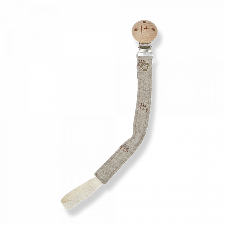 1+ In the family - Ivana Pacifier Clip - Taupe