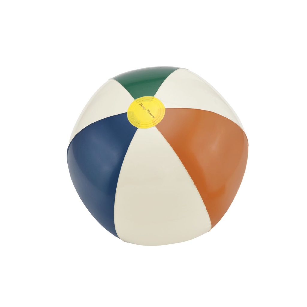 Petites Pommes - Otto beach ball - Tang / Can blue / Ox green