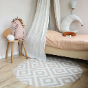 Eeveve - Round splash mat - Dots / cinnamon