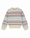 Emile & Ida - Y214 Pullover - Ecru jacquard