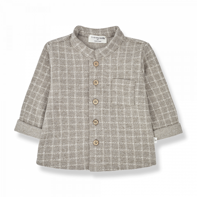 1+ In the family - Rick L.S. Shirt - Taupe