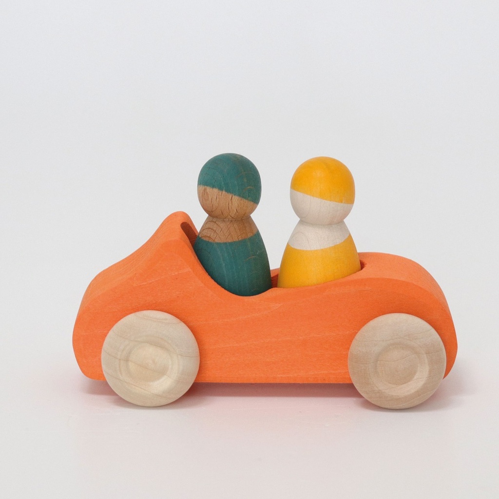 Grimms - Oranje houten auto