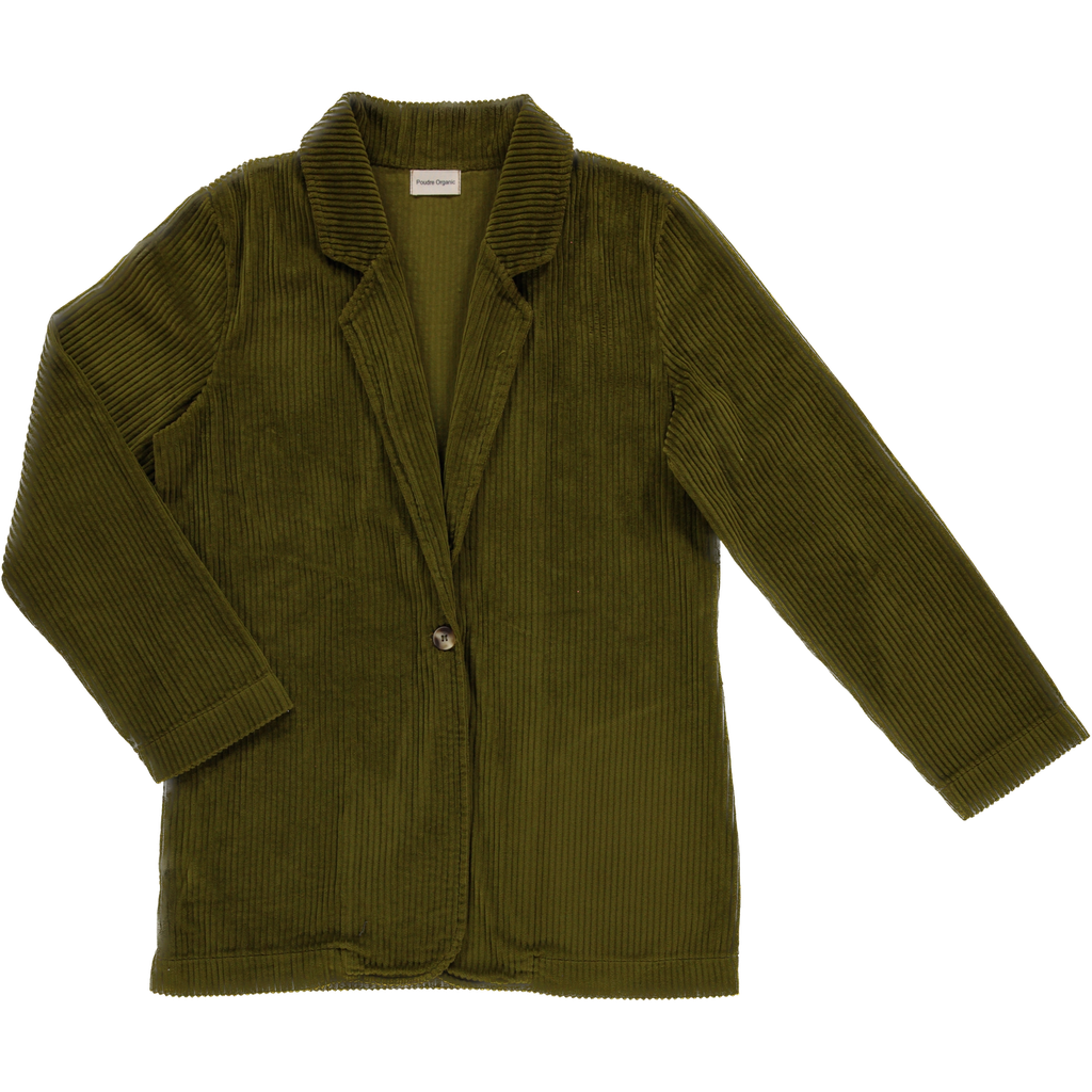 Poudre organic - Veste blazer velour - Fir green