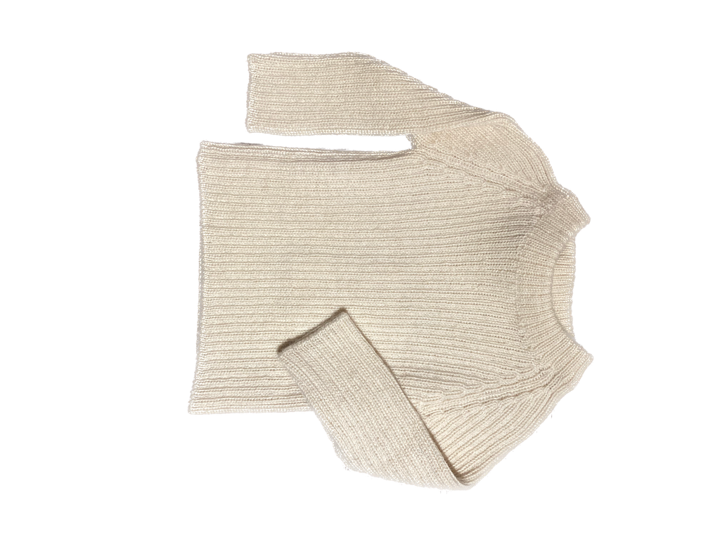 Esencia - Joe rib sweater BB - Ivory 