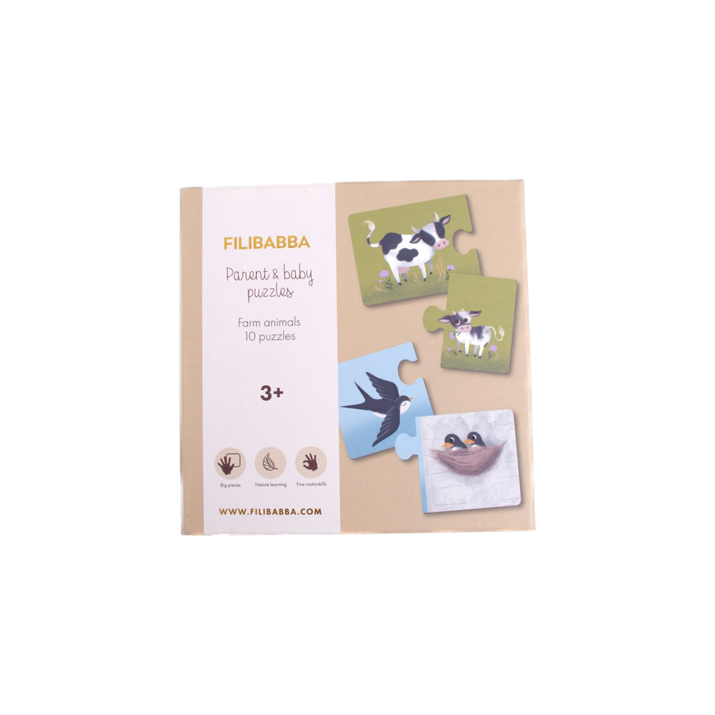 Filibabba - Parent and baby puzzles - Farm animals