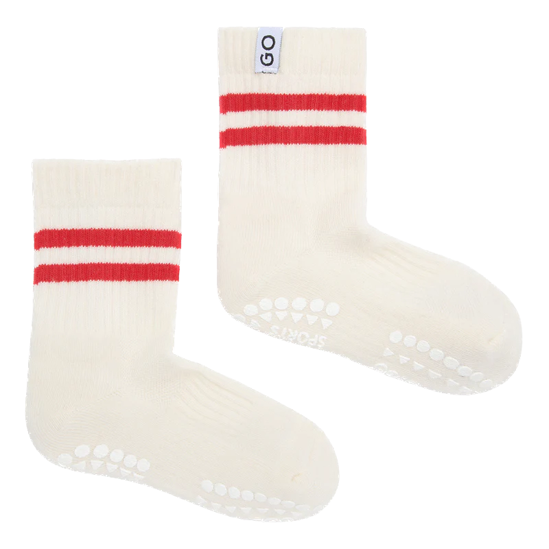 GoBabyGo -Non-slip Sports Socks - Rood