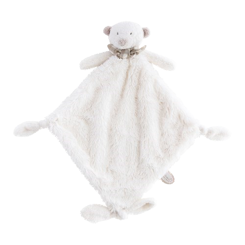 Dimpel - Beer knuffeldoek - Noann wit