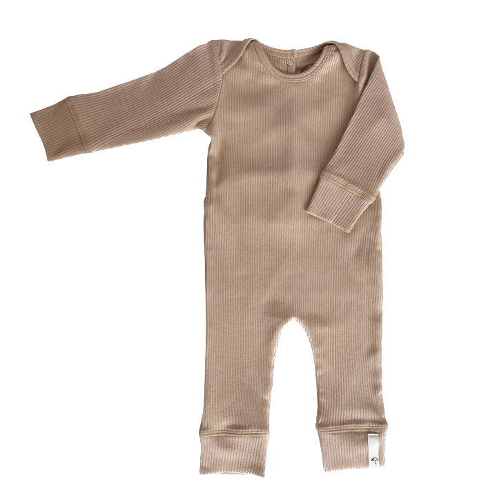 Saga - Basic rib jumpsuit - Nougat