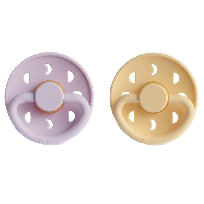 Frigg - Moon 2-pack silicone - Pale daffodil / soft lilac (T2)
