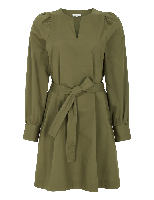 Esmé Studios - Anine LS Dress - Dark Olive