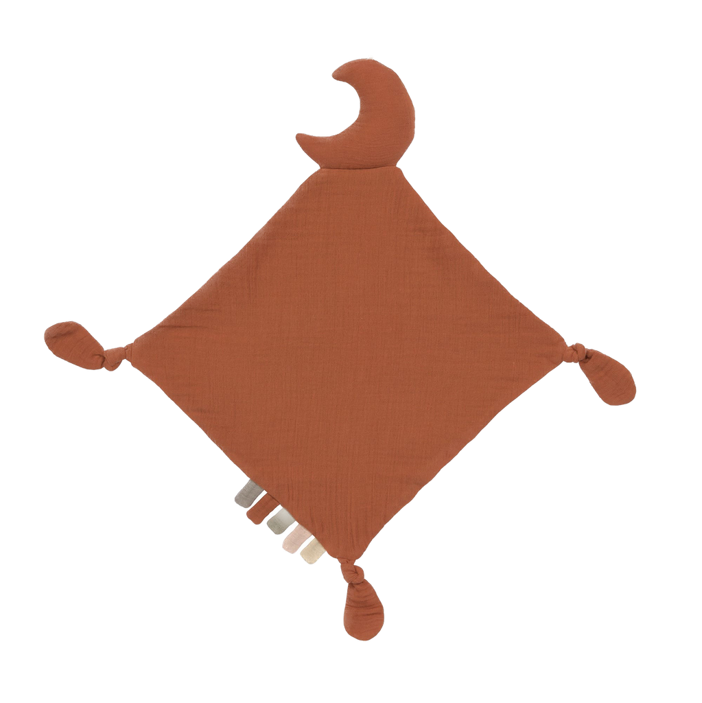 LÄSSIG - Muslin Baby Comforter - Little universe - Moon rust
