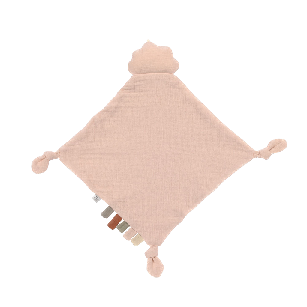 LÄSSIG - Muslin Baby Comforter - Little Universe - Cloud powder pink