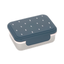 LÄSSIG - Lunchbox Stainless Steel - Happy Prints Midnight blue
