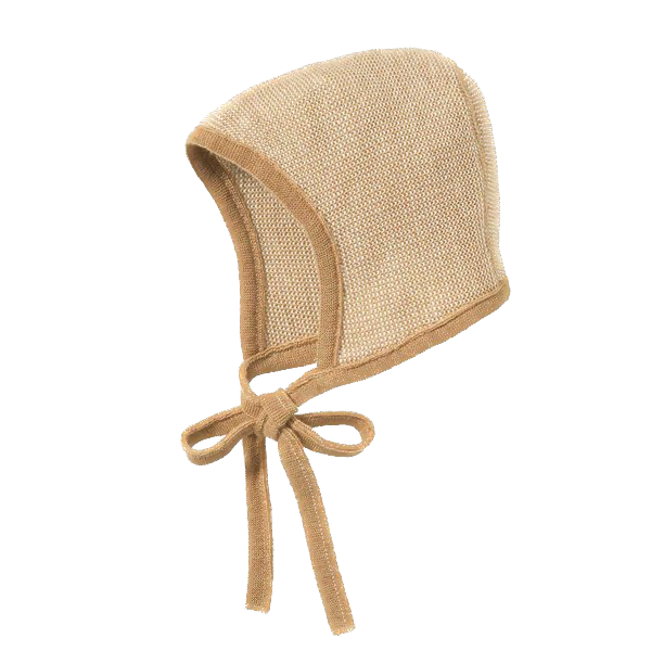 Disana - Knitted bonnet - Caramel